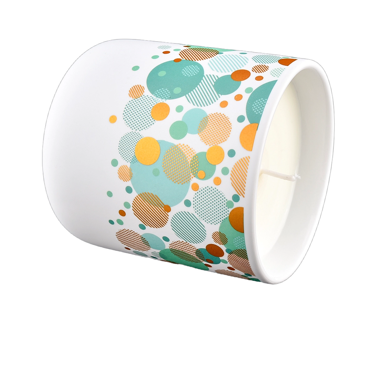 Beautiful Printing Ceramic Candle Vessel Private Label Ceramic Candle Vessels Beautiful Printing Ceramic Candle Vessel Private Label Ceramic Candle Vessels