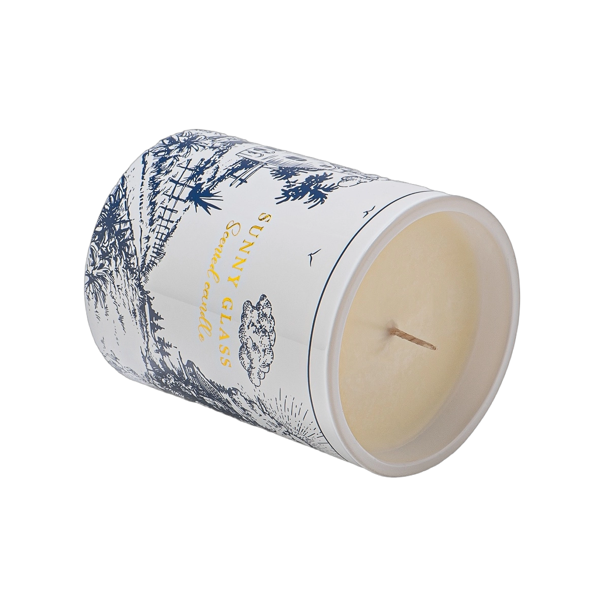 Supplier 120ml New retro decal paper scented ceramic candle jar manufacturer Supplier 120ml New retro decal paper scented ceramic candle jar manufacturer