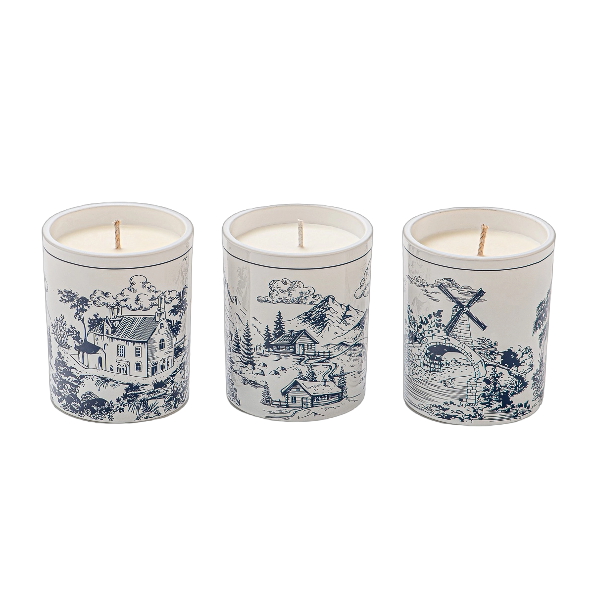 Custom decal paper ceramic candle jar for bulk wedding decorations Custom decal paper ceramic candle jar for bulk wedding decorations