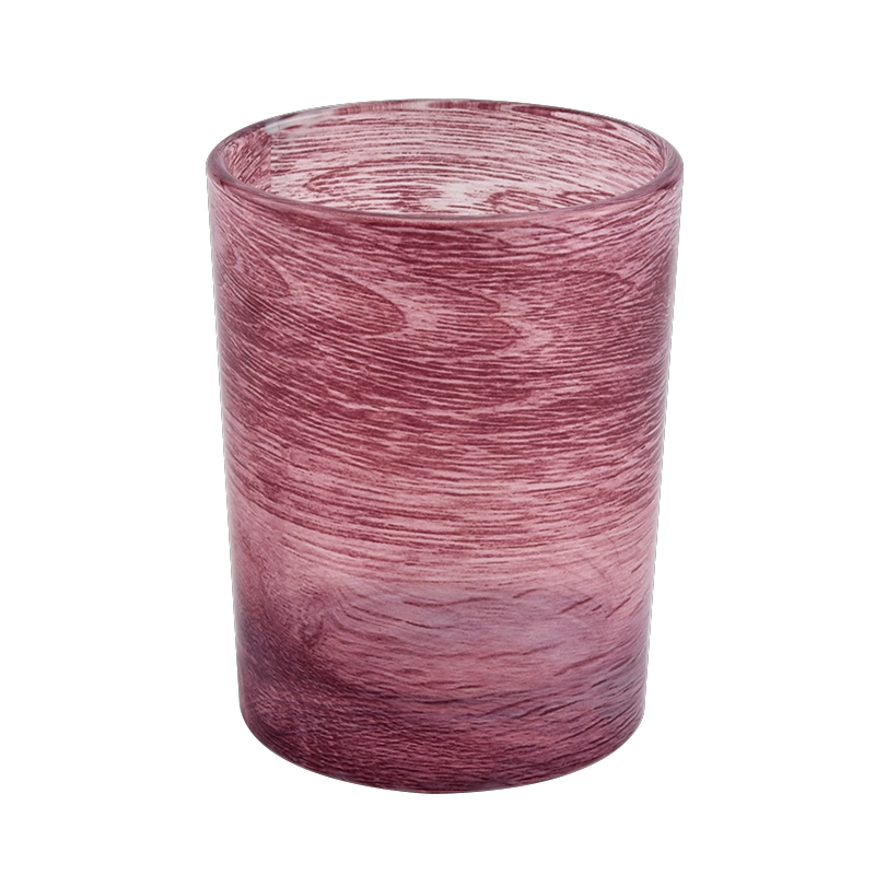 marbelize decoration glass candle jar