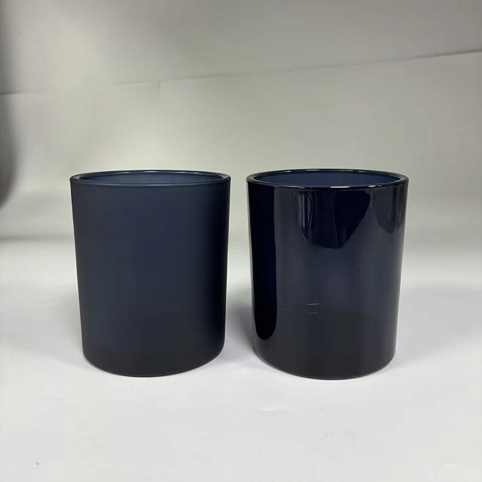 10oz wax Matte and glossy glass vessel for candle making