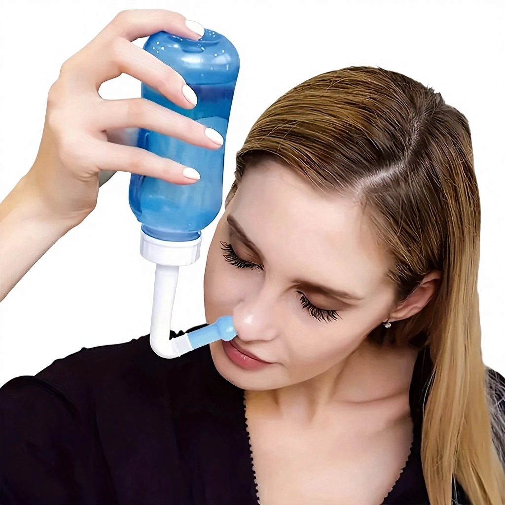 Çin Taşınabilir Burun Sulama Neti Pot Sinüs Şişesi PP Malzeme ile Yetişkinler ve Çocuklar için Burun Sulama Cihazı Tıbbi Cihaz üretici firma