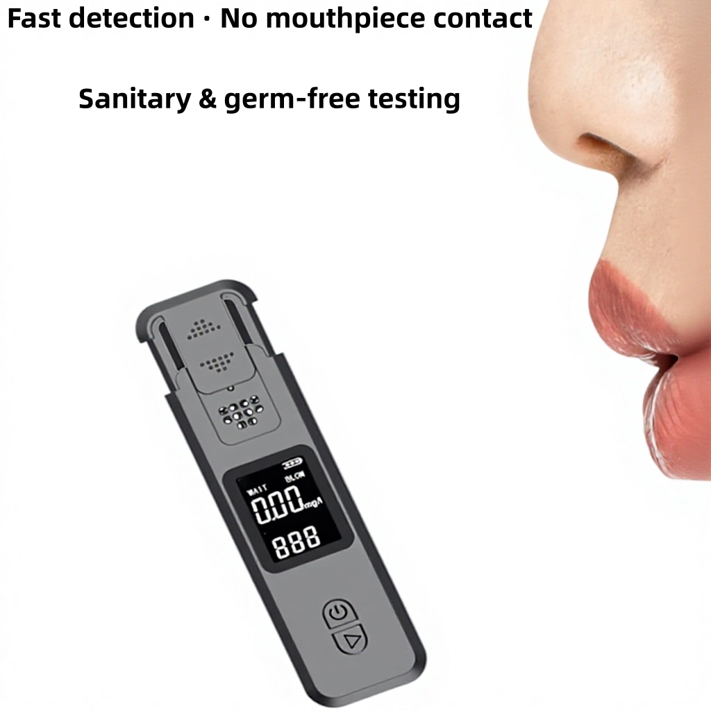 جهاز اختبار الكحول المحمول عالي الدقة في مهب الهواء للكشف عن تركيز الكحول الرقمي لسلامة سائق السيارة