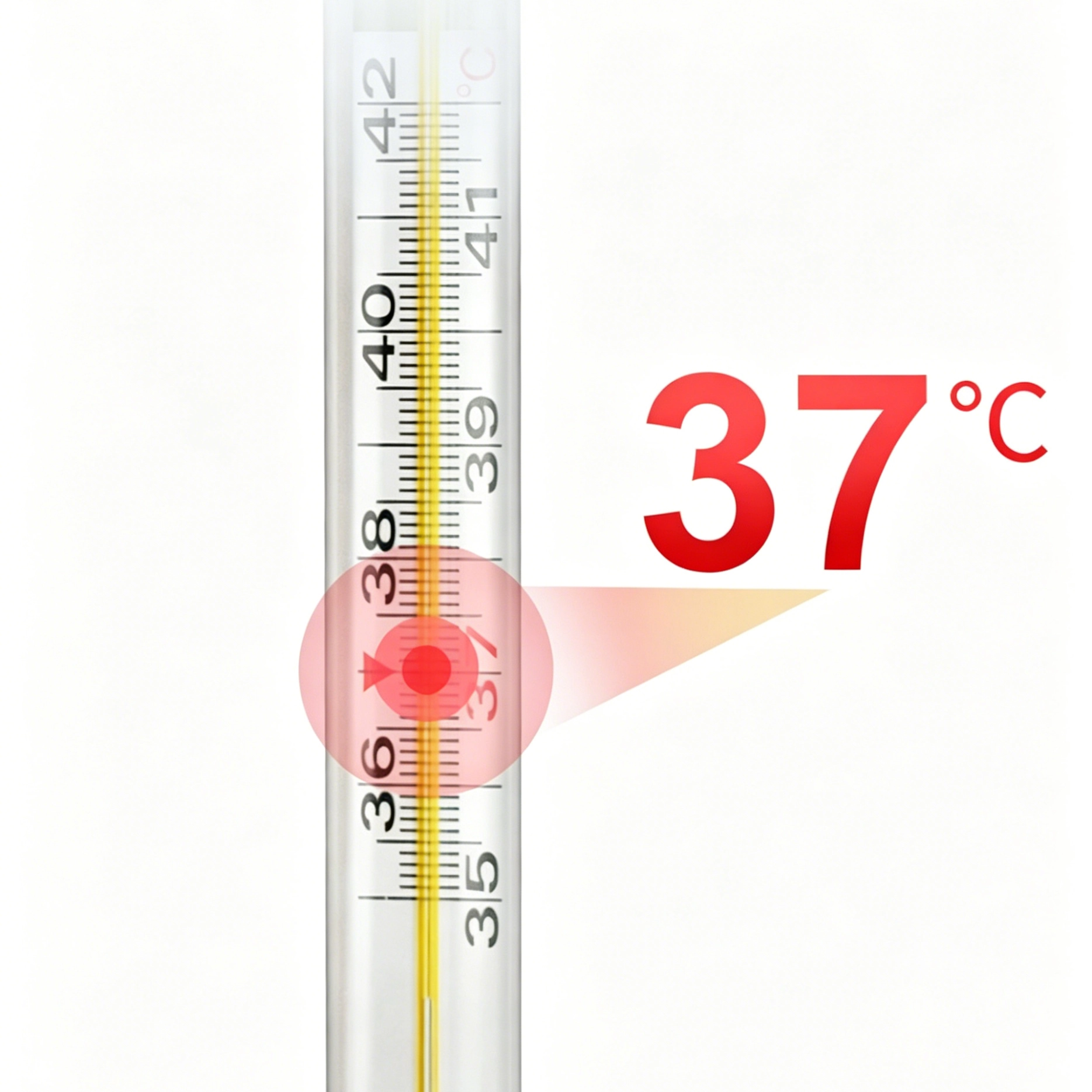 Hot Selling High Quality Safe Non-Toxic Armpit Medical Mercury Free Clinical Glass Thermometer