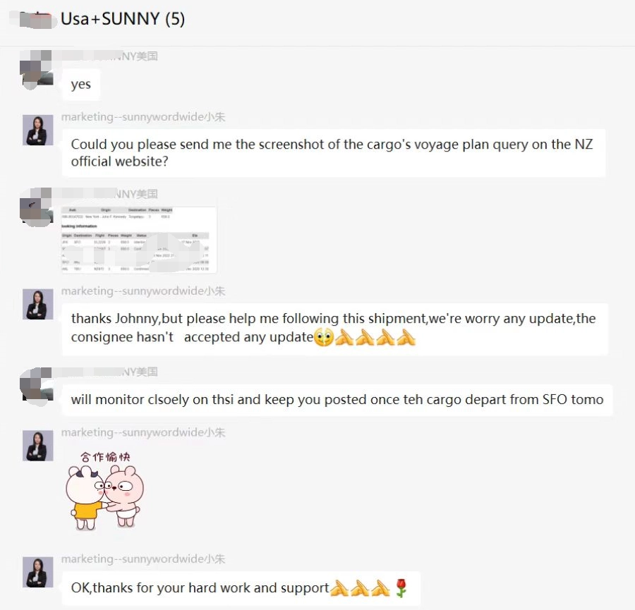 Sunny Worldwide logistics team goes all out to deal with air freight emergencies