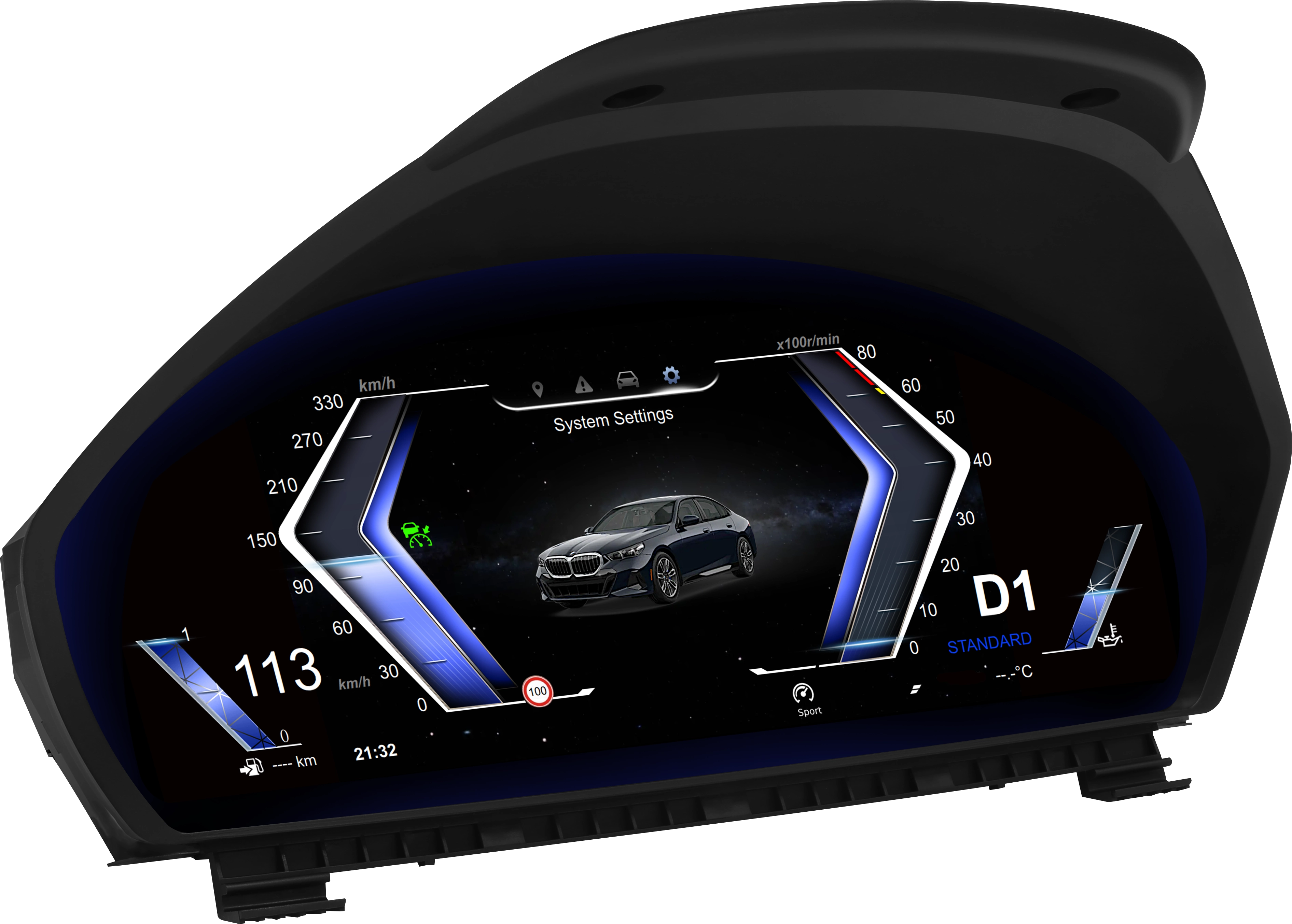 Pantalla de luz azul de 12,3 pulgadas BMW F30 INDASH LCD