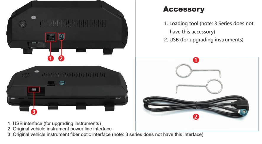Pantalla de luz azul de 12,3 pulgadas BMW F30 INDASH LCD