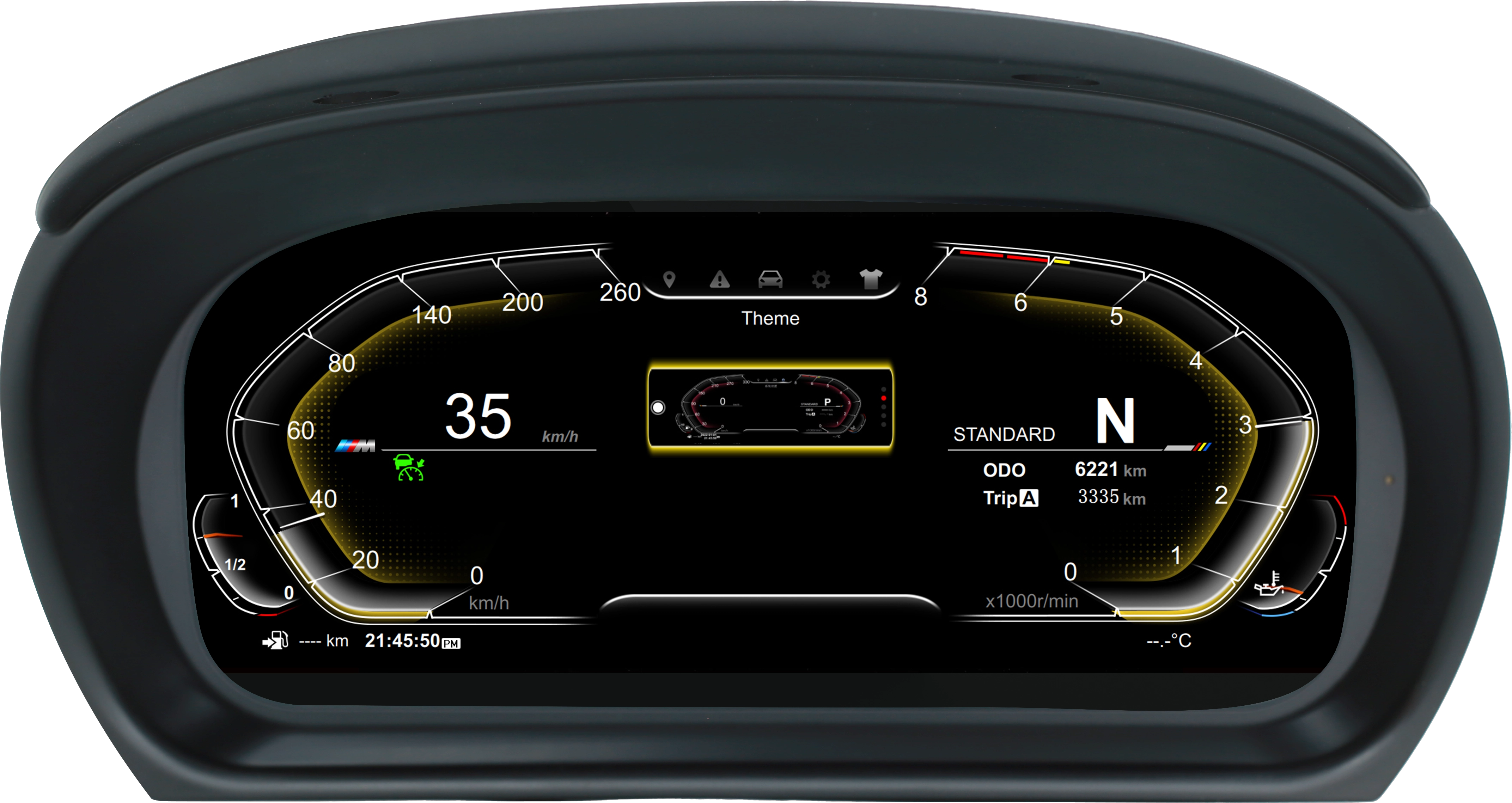 شاشة الضوء الأزرق 12.3 بوصة 1 جيجابايت (RAM) 4 جيجابايت (ROM) BMW E90 INDASH LCD