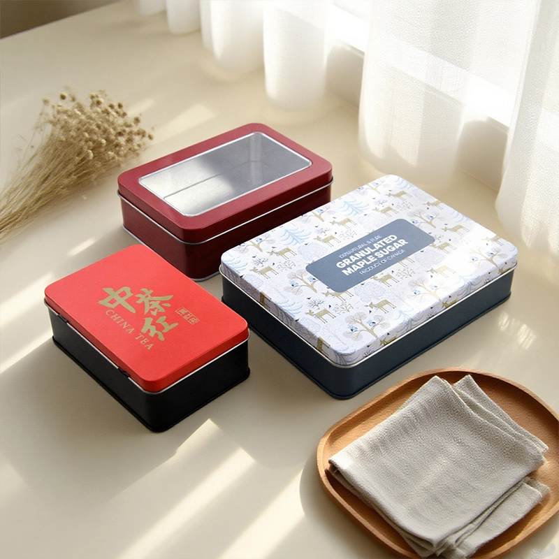 Cajas de hojalata personalizadas al por mayor: adecuada para alimentos, regalos y papelería
