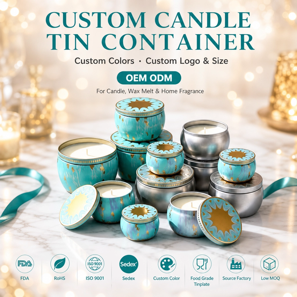 Custom Candle Tins: The Complete Guide to Tin Candle Containers, Sizes, and Design