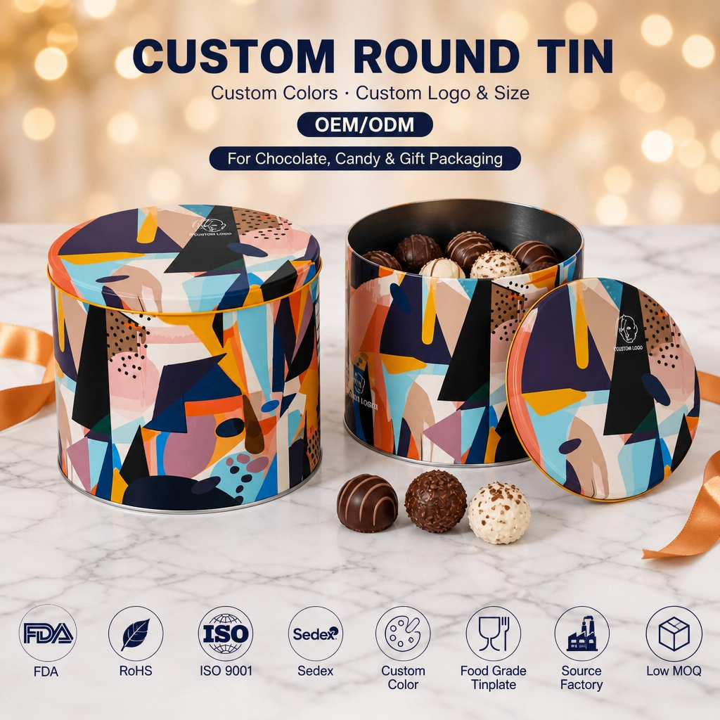 Caixas de lata personalizadas para chocolate, biscoitos e doces: o guia completo de embalagens de confeitaria