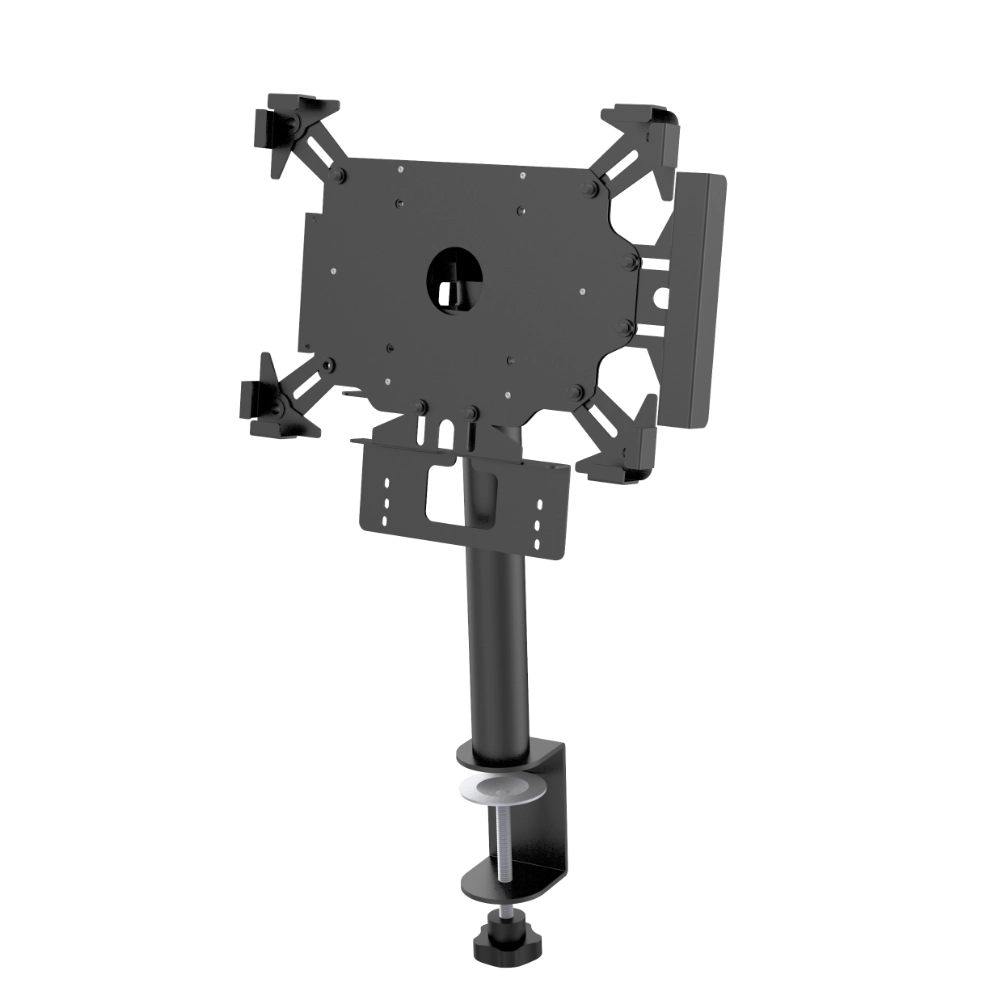 China Clamp-On Desktop Tablet POS Stand | Adjustable iPad & Android Holder for Retail, Hospitality, and POS Systems manufacturer