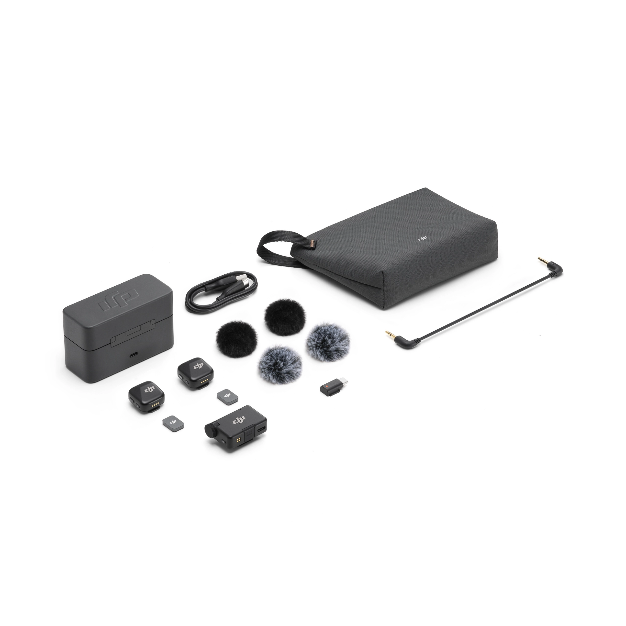 Toptan DJI Mic Mini 2S Mini Kablosuz Mikrofon (2 TX + 1 RX)