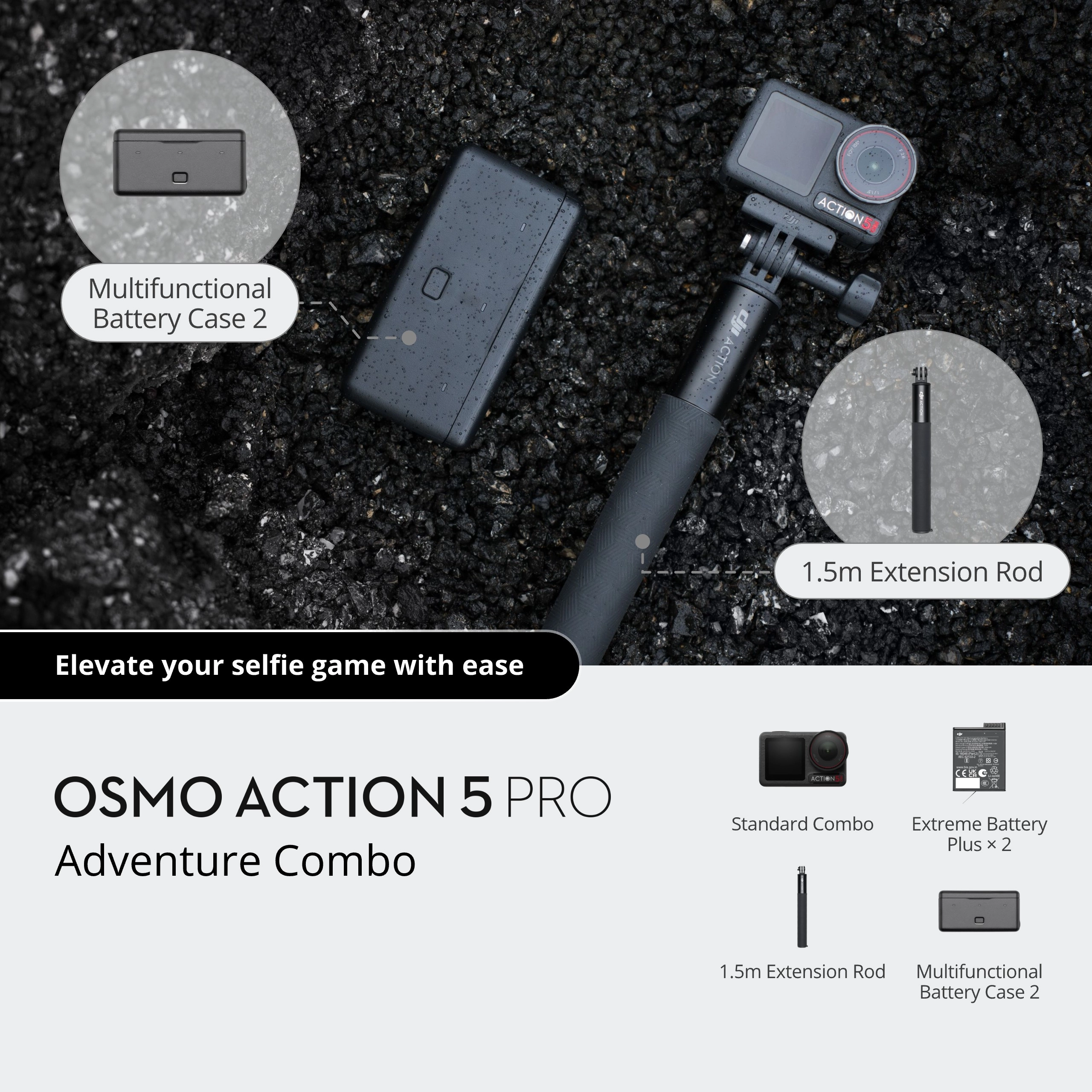 Toptan DJI Osmo Action 5 Pro Macera Kombinasyonu