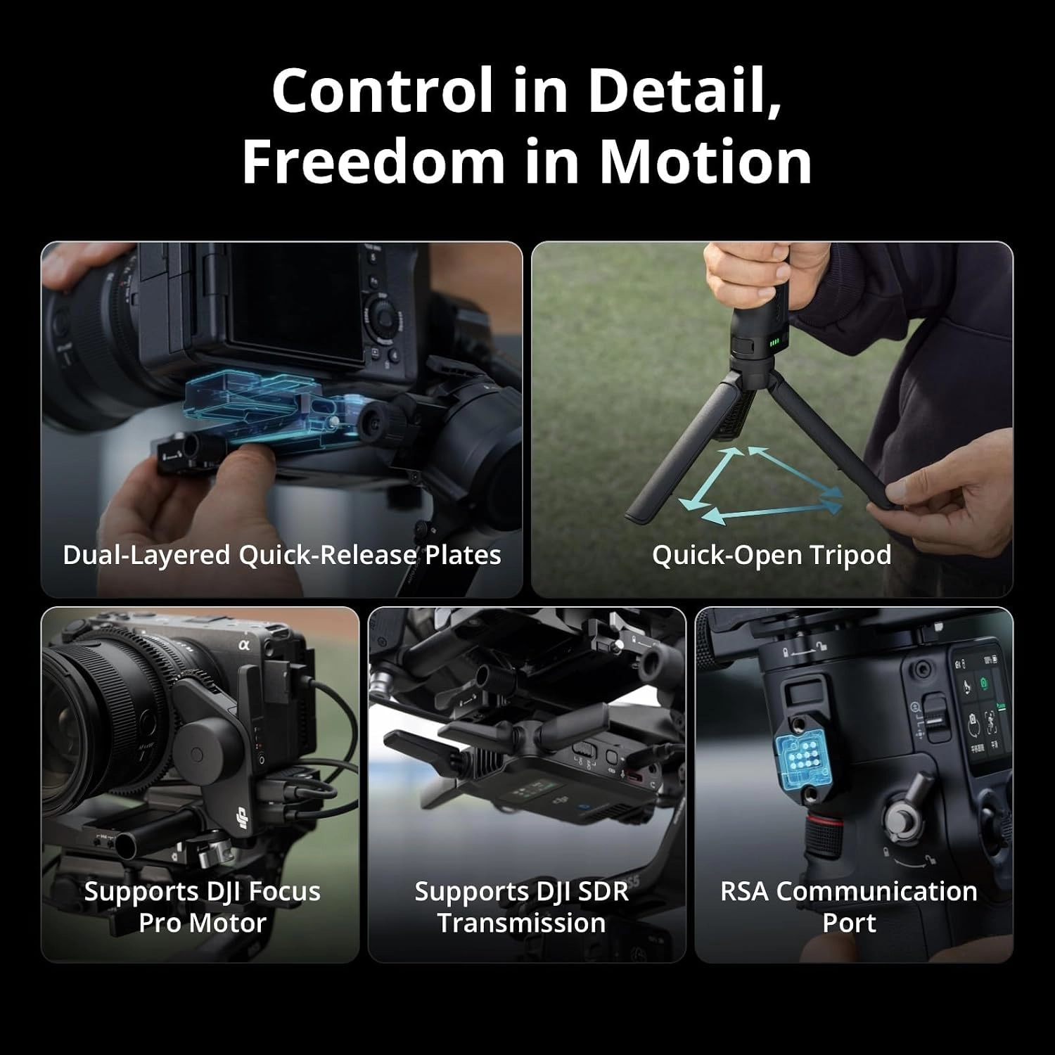 Toptan DJI RS 5 Combo El Tipi Gimbal Sabitleyici