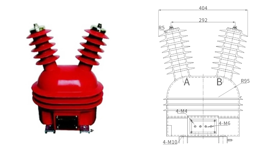 Transformador de tensão externo JDZW-10RG: projetado para condições extremas e resiliência da rede elétrica.