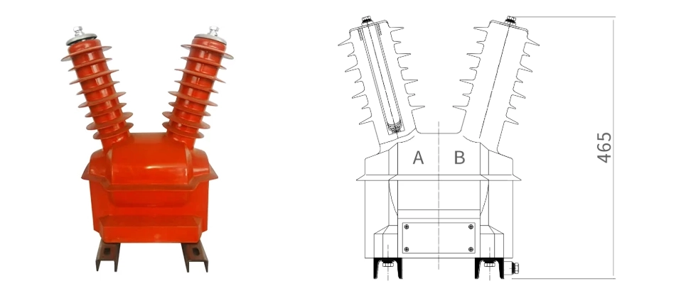 Equipamento de distribuição de energia externa com tensão de 3 a 12 kV