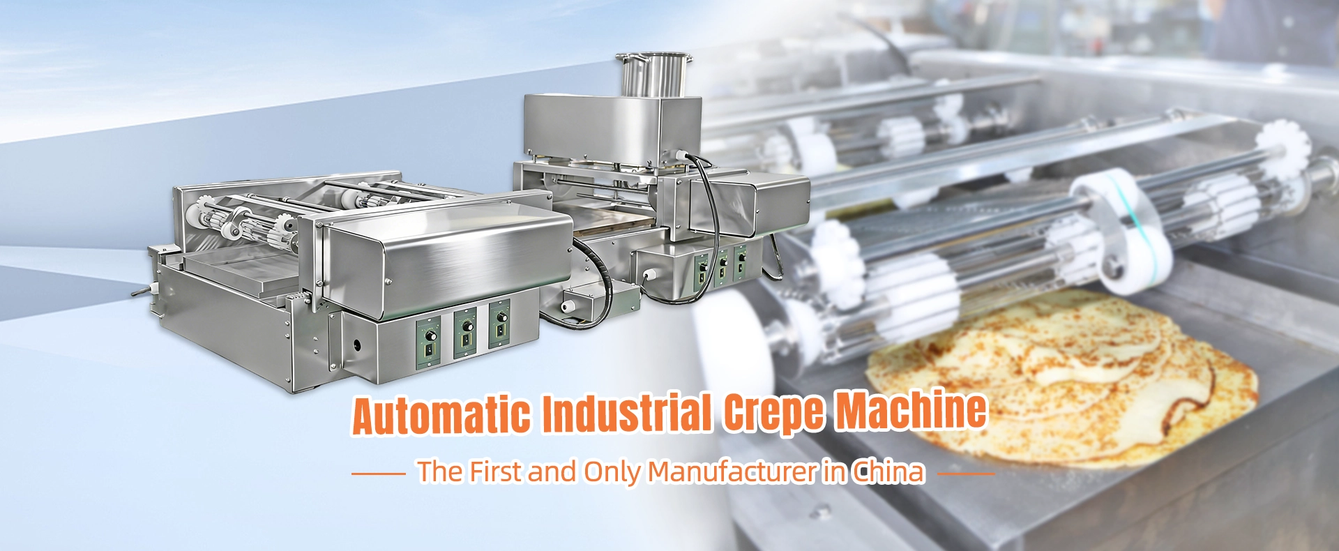 Industrial Automatic Tabletop Crepe Machine