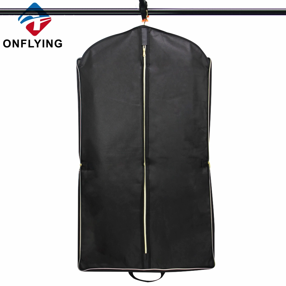 可折叠拉链闭合服装服装定制包,带徽标工厂制造商