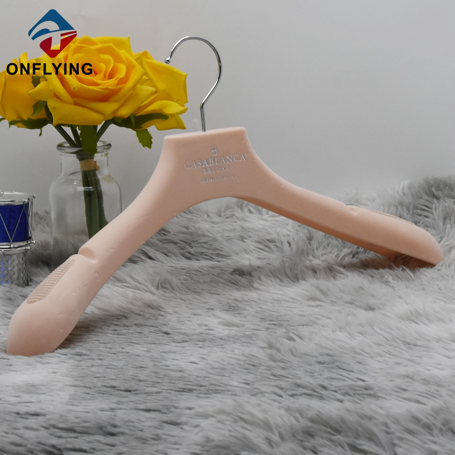 Pink Flocking Hanger Manufacturer