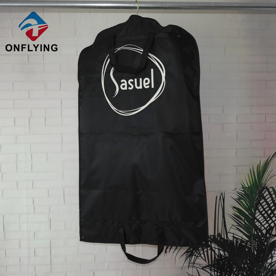 China Hot Sale Custom Durable Reusable Black Suit Coat Garment Bag China Supplier manufacturer