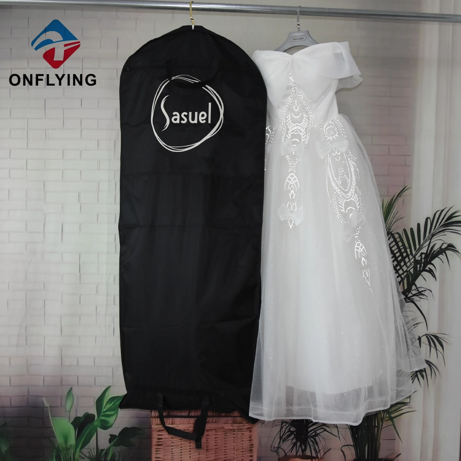 Custom Logo Garment Dress Suit Polyester Bag Set with Zipper China Factory