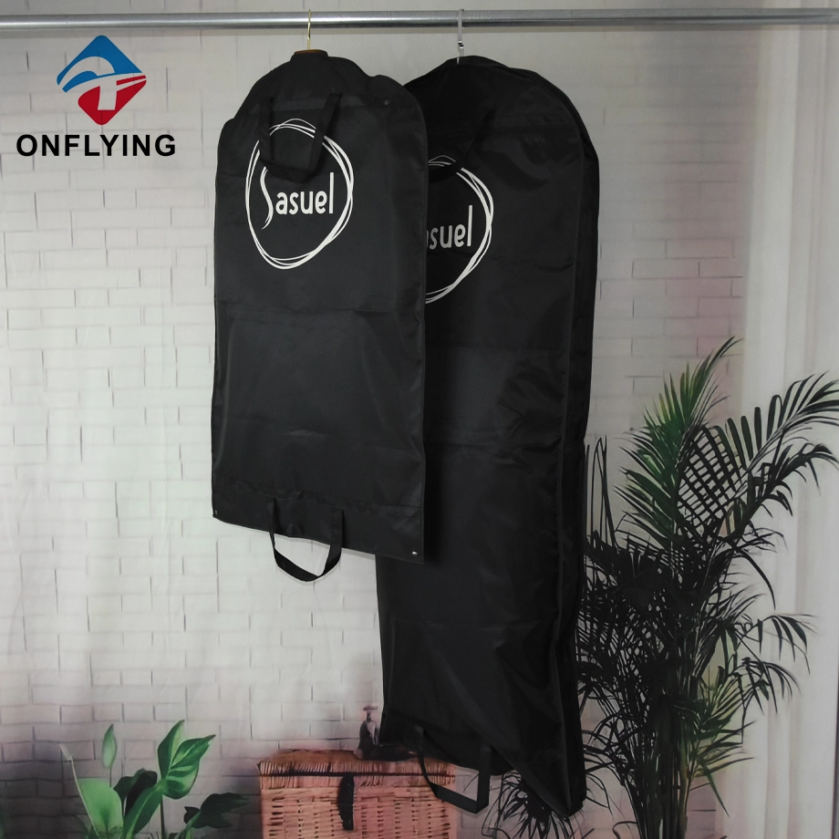 Custom Logo Garment Dress Suit Polyester Bag Set with Zipper China Factory