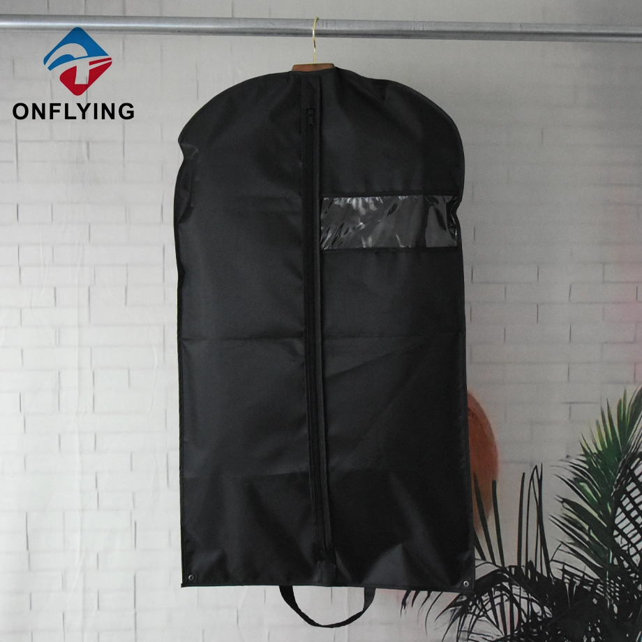 Custom Logo Garment Dress Suit Polyester Bag Set with Zipper China Factory