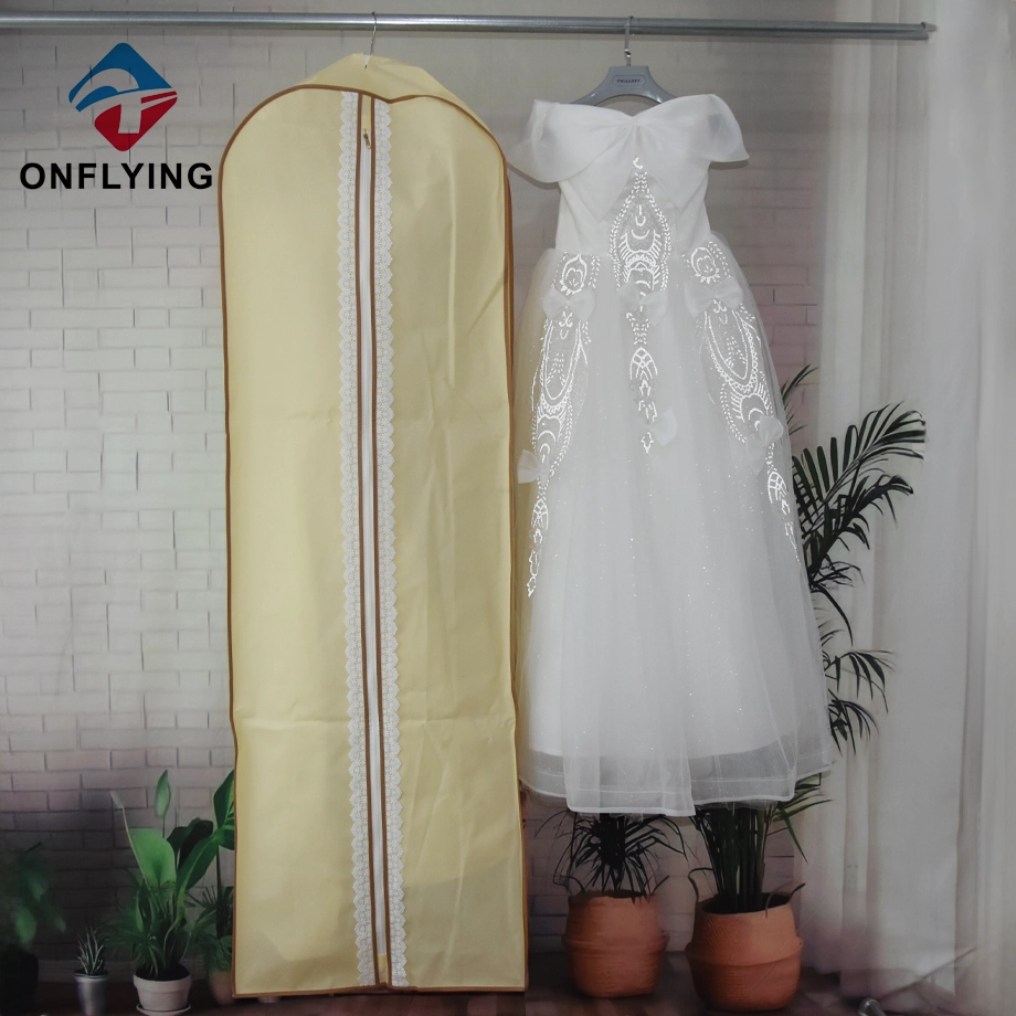 فاخرة دسم مع Gusset Bridal Long Wedding Bass Custom Pags China Mustribier