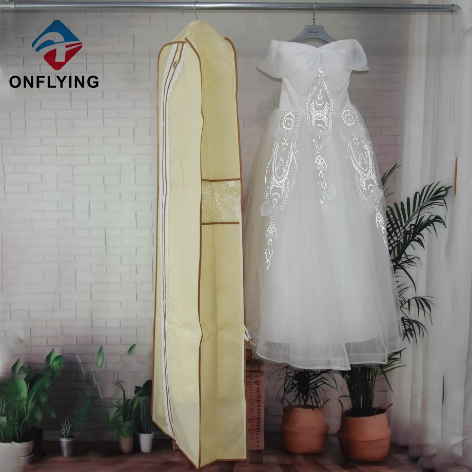 فاخرة دسم مع Gusset Bridal Long Wedding Bass Custom Pags China Mustribier