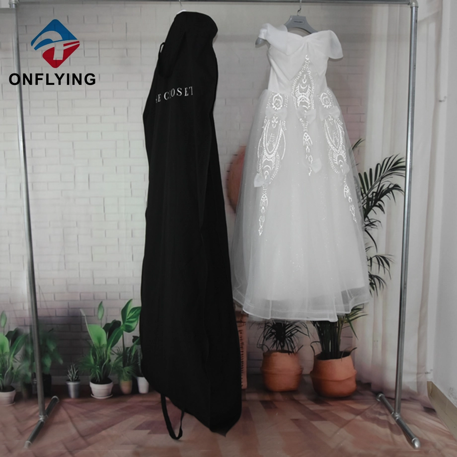 Black Cotton Bridal Long Warid Robe Sacs personnalisés Fabricant de Chine