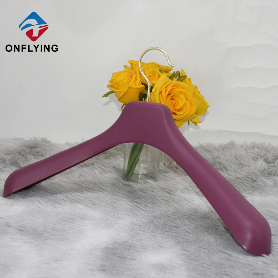 Luxury Hot Sale Durable Purple Hangers for Clothes Plastic China Factory