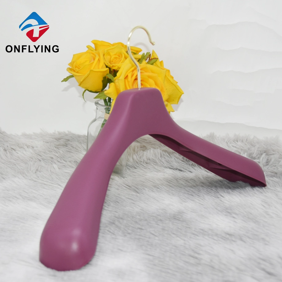 Luxury Hot Sale Durable Purple Hangers for Clothes Plastic China Factory