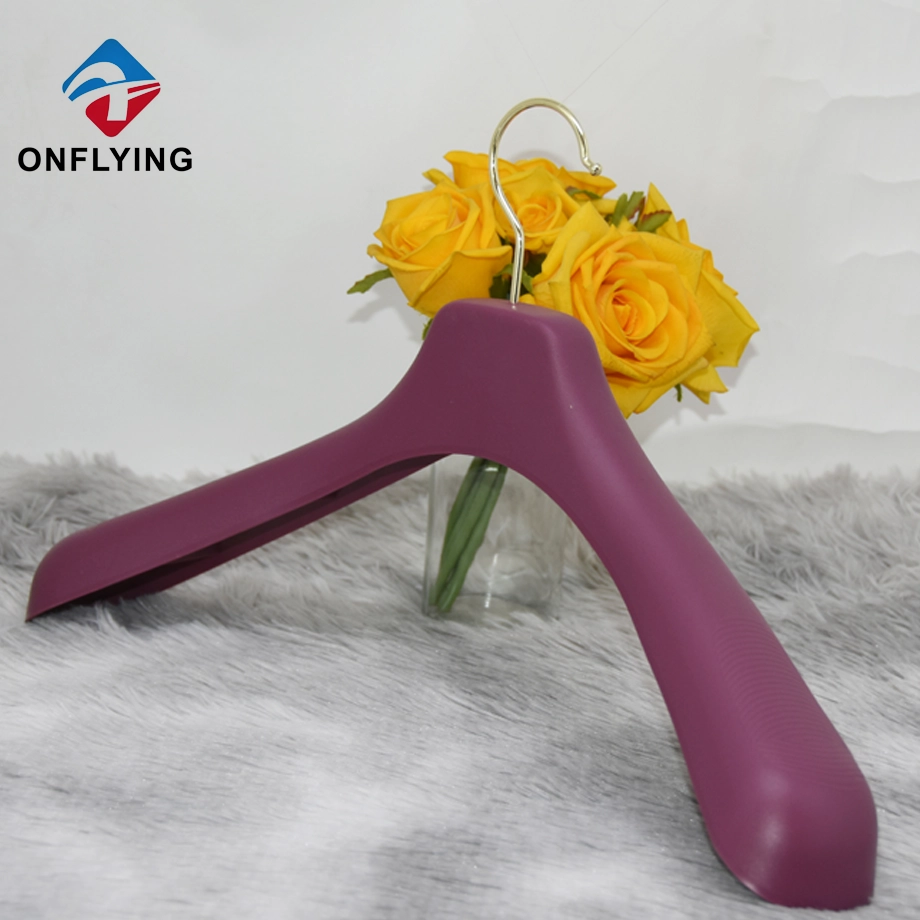 Luxury Hot Sale Durable Purple Hangers for Clothes Plastic China Factory