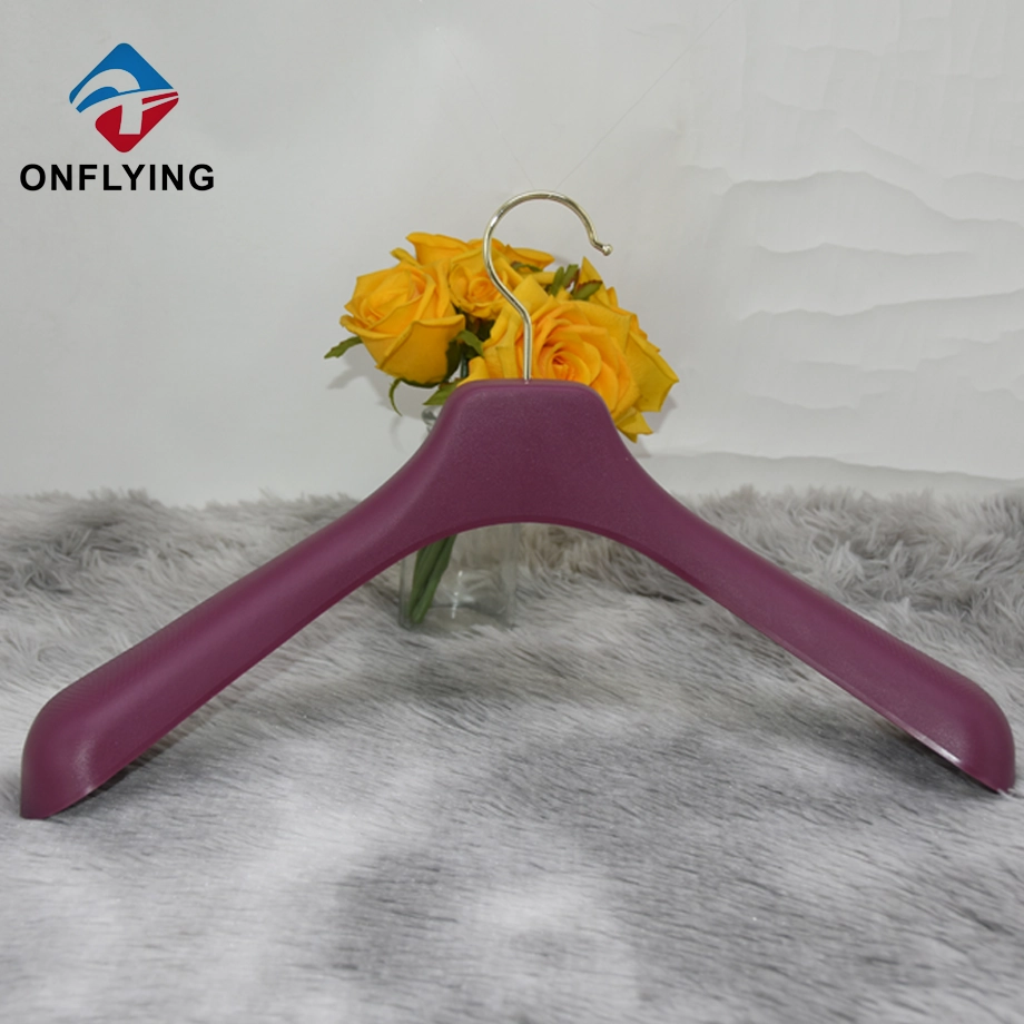Luxury Hot Sale Durable Purple Hangers for Clothes Plastic China Factory