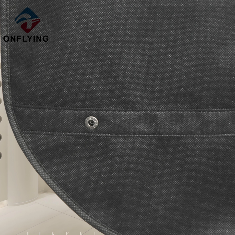 Luxury Custom Black Eco-friendly Non-Woven Garment Bag China Factory