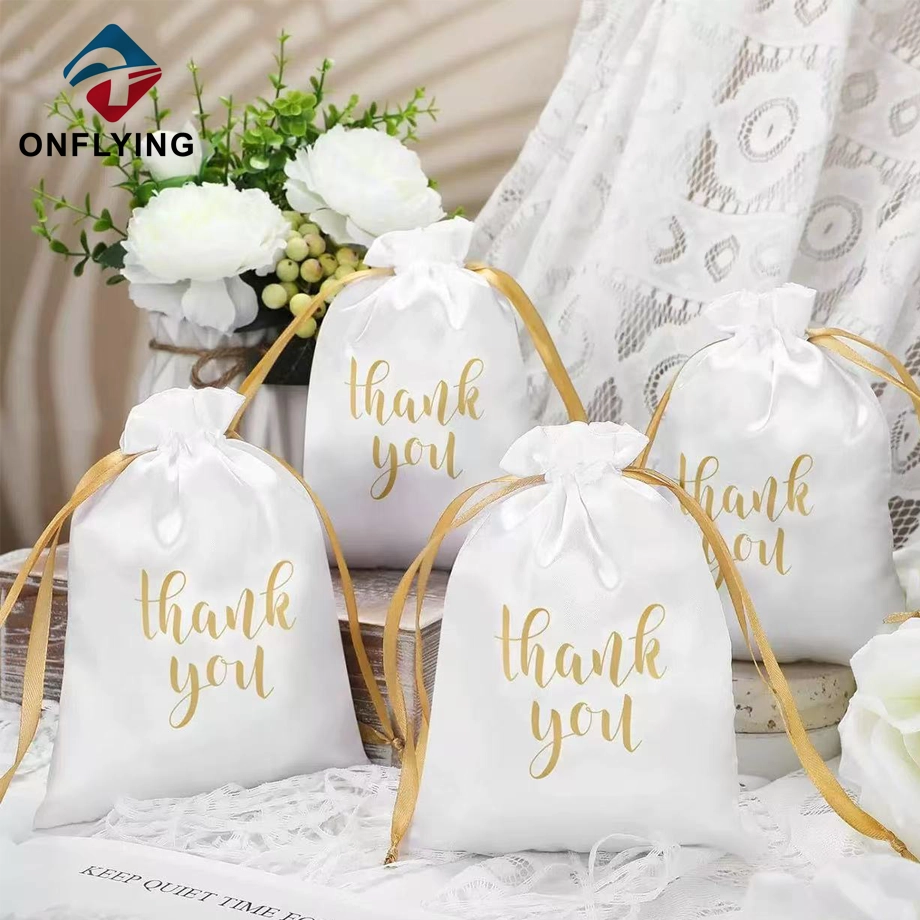 Luxury Custom Durable Waterproof Reusable Polyester Drawstring Bag China Supplier