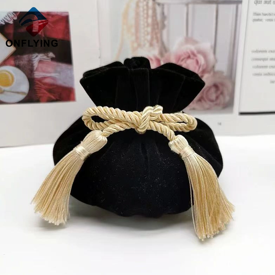 High Top Durable Best Selling Velvet Custom Drawstring Bag China Manufacturer