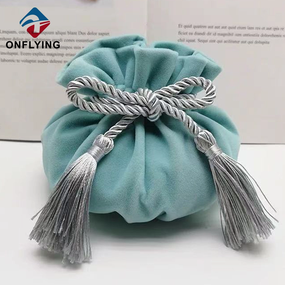 High Top Durable Best Selling Velvet Custom Drawstring Bag China Manufacturer