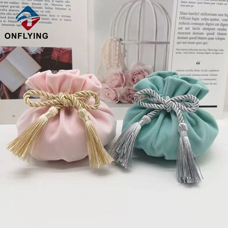 High Top Durable Best Selling Velvet Custom Drawstring Bag China Manufacturer