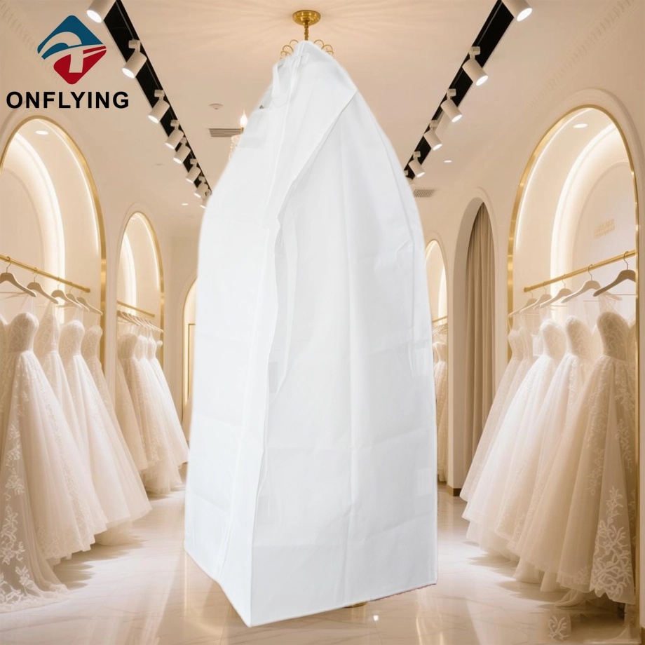 Chine Fournisseur de la Chine de sac de robe de vêtement long non tissé épais réutilisable de luxe fabricant