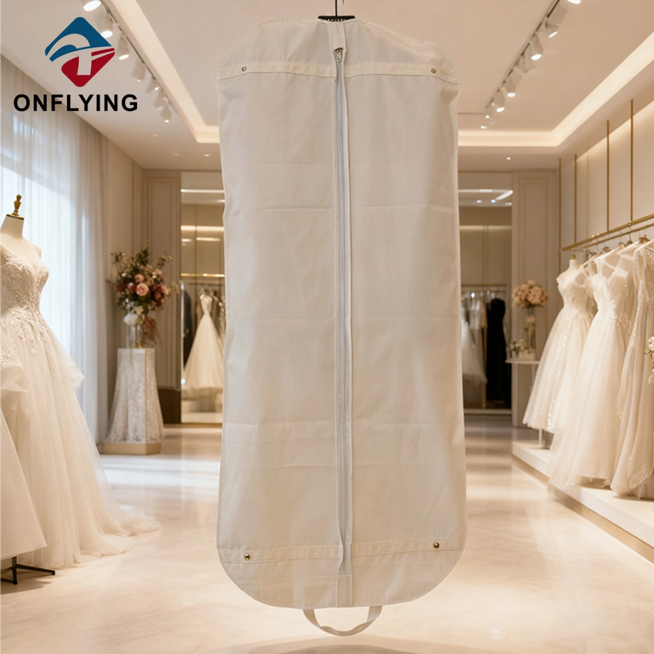 Hochwertige umweltfreundliche Staub-Baumwolltasche für Hochzeitskleider, China-Fabrik