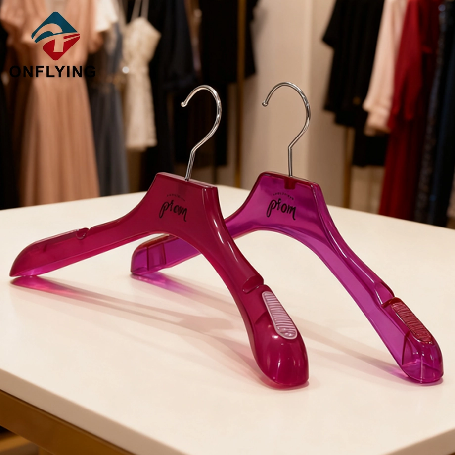 Luxury Lady's Dress Gown Bridal Custom Clothing Hanger China Factory