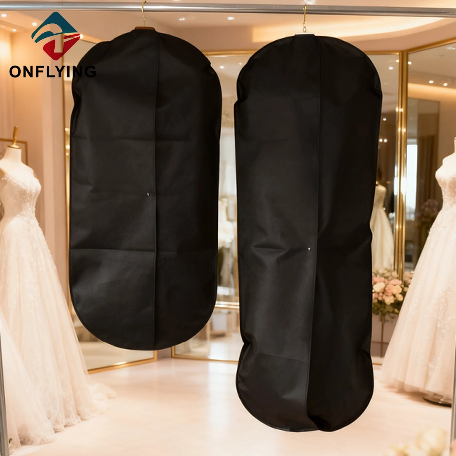 Bräutigam-Braut-Anzüge und Hochzeitskleider, schwarzer Vlies-Kleidersack, China-Fabrik