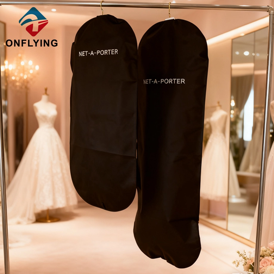 Bräutigam-Braut-Anzüge und Hochzeitskleider, schwarzer Vlies-Kleidersack, China-Fabrik