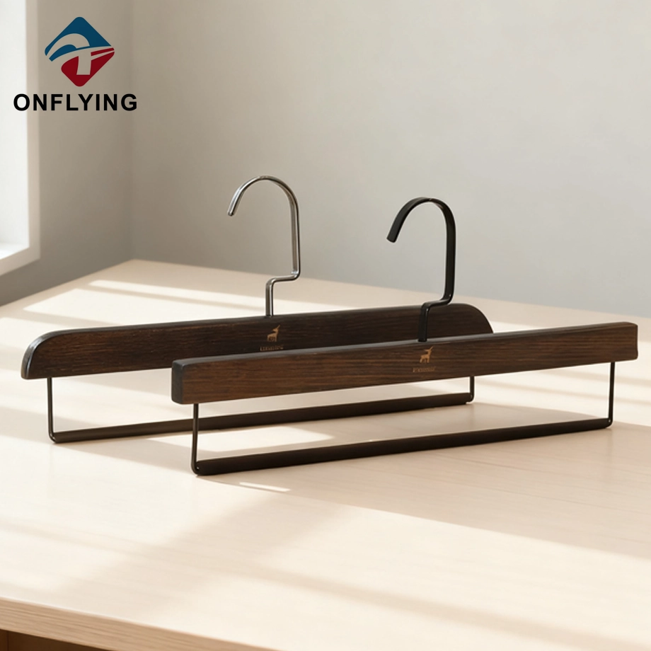 Beech Wooden Pants Hangers Manufacturer