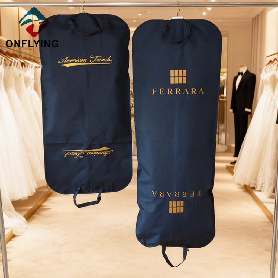 China Custom Golden Logo Clothing Set Oxford Suit & Dress Bag China Manufacturer manufacturer