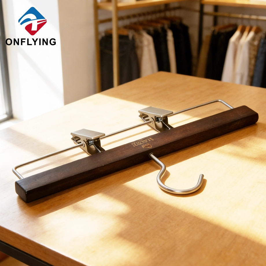 Luxury Wooden Hangers Set Factory