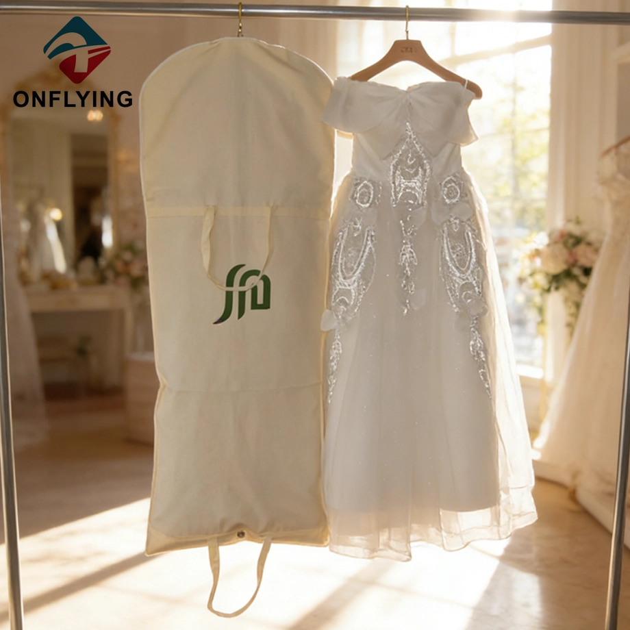 中国 高品质定制婚纱礼服棉质服装袋中国工厂 制造商