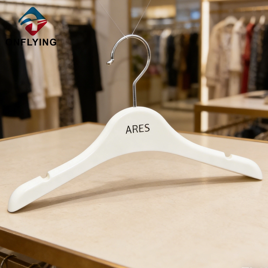 Premium White Cute Anti-Slip Children's Plastic Dress Hanger China Factory